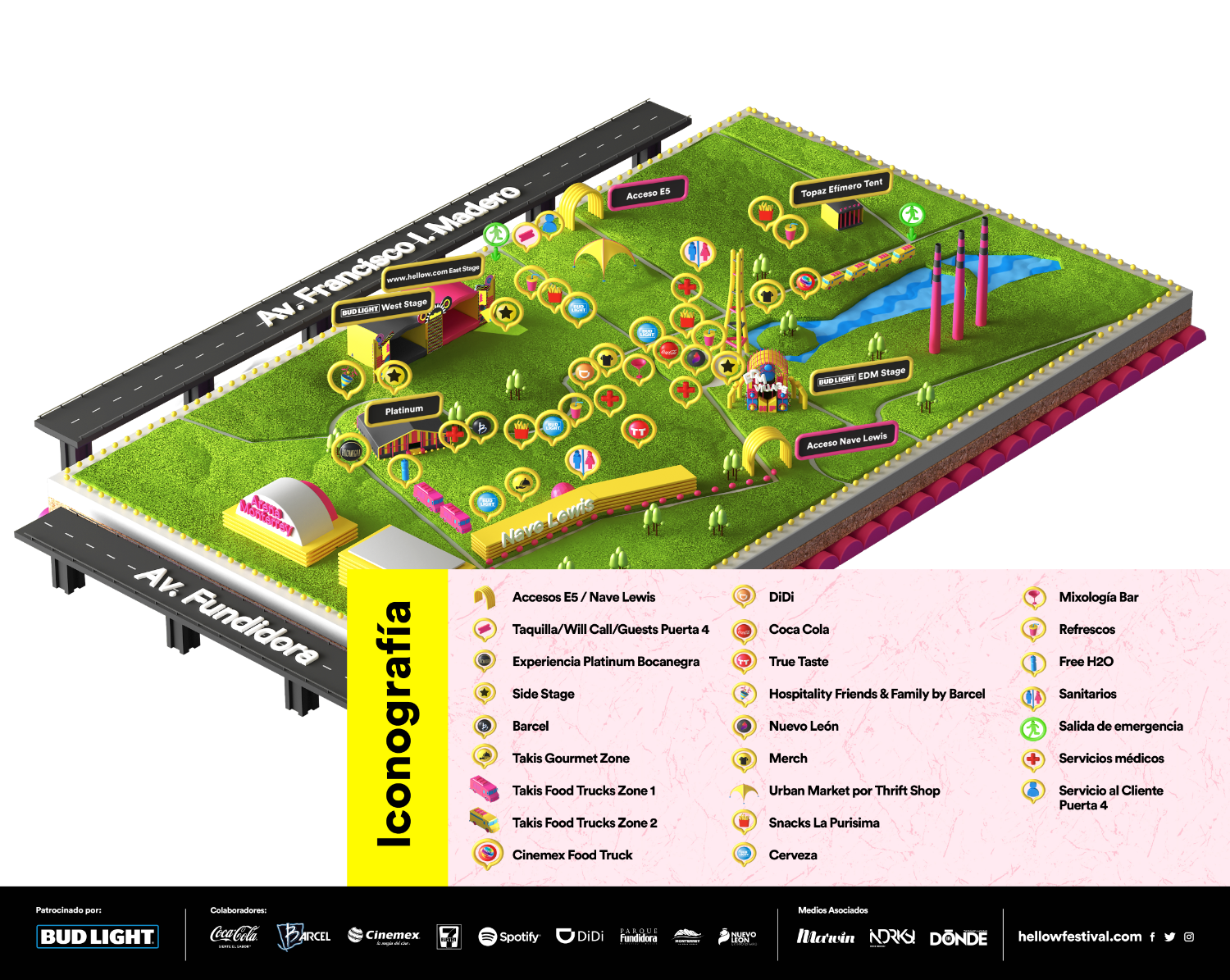 Hellow Festival - Mapa